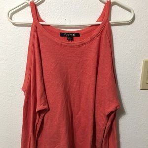 Cold shoulder sweater